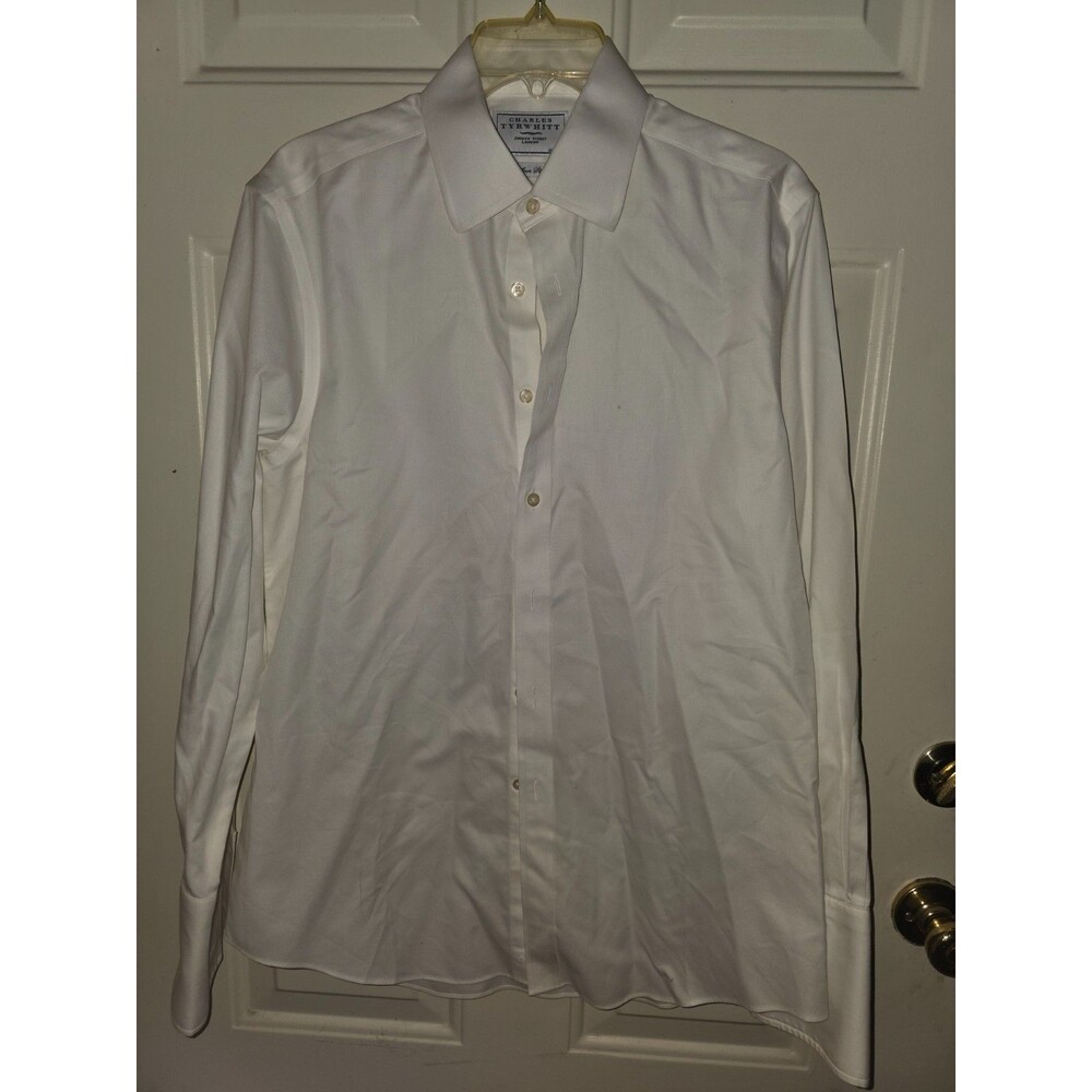 Charles Tyrwhitt Mens 16/33 Slim Fit Non-Iron Dress Shirt White
